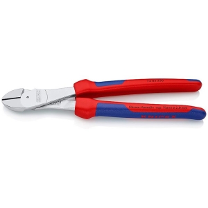Knipex 74 05 250 Diagonal Cutter high-leverage chrome-plated 250mm Grip Handle